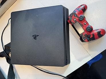 hd: PlayStation 4 Slim oyun konsolu - Model: PS4 Slim - Rəng: Qara - Üst — 1