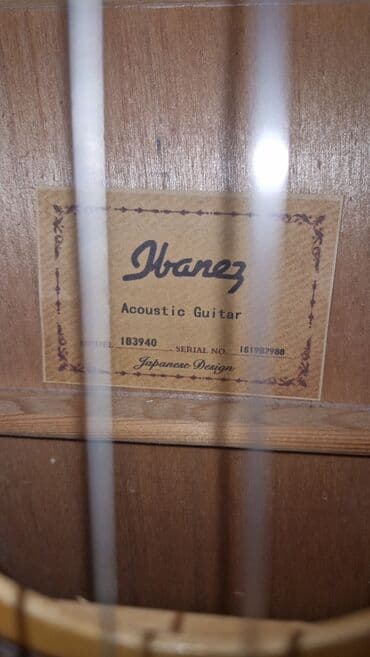 Gitaralar: Klassik gitara, Ibanez — 6