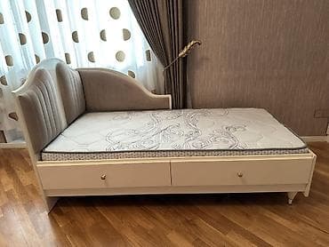 Bir nəfərlik çarpayı – yumşaq başlıq və yan qoruyucu - Ölçü: təxmini