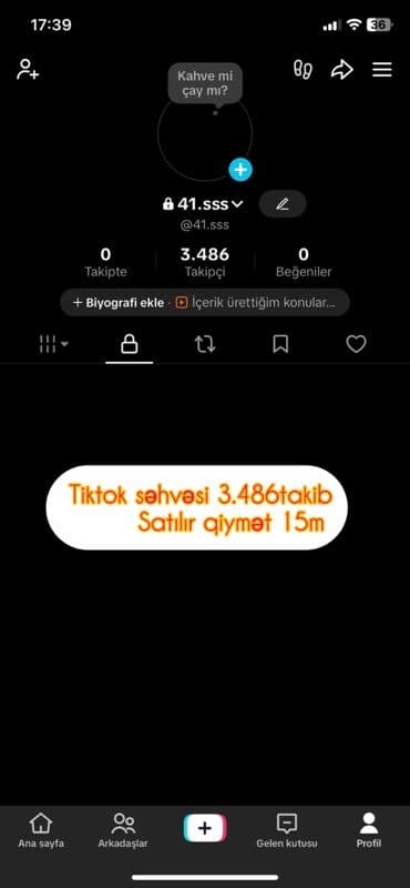 Təhsil, elm: Məhsul: TikTok hesabı - Platforma: TikTok - İstifadəçi adı: @41.sss — 1