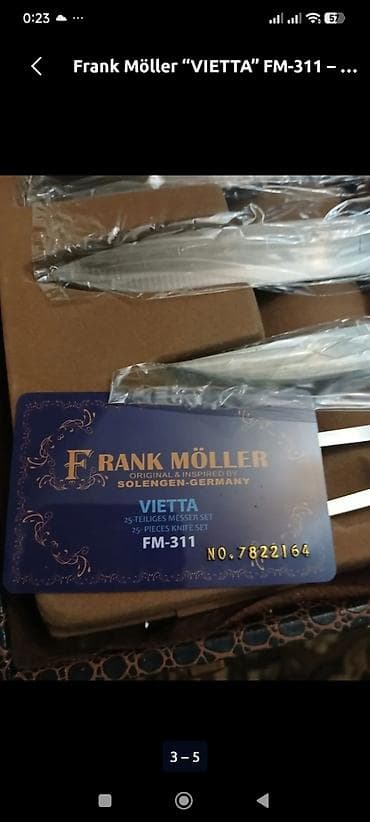 pıçaq: Frank Möller “VIETTA” FM‑311 – 25 hissəli bıçaq dəsti - Məhsul: Frank — 3