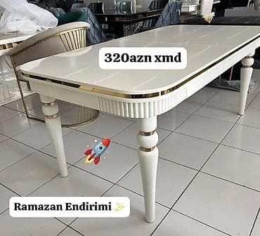 Masalar: Qonaq masası, Yeni, Açılmayan, Dördbucaq masa — 1