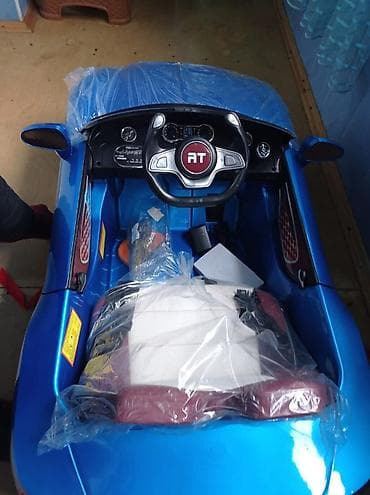 uşaq ucun masinlar: Uşaqlar üçün elektrikli ride-on maşın – mavi rəng - Kabriolet tipli — 4
