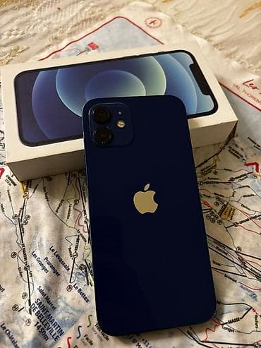resmi not 11: IPhone 12, 128 GB, Göy, Barmaq izi, Face ID — 3