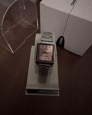 Kişi ayaqqabıları: Qol saatı, Casio, rəng - Gümüşü — 5