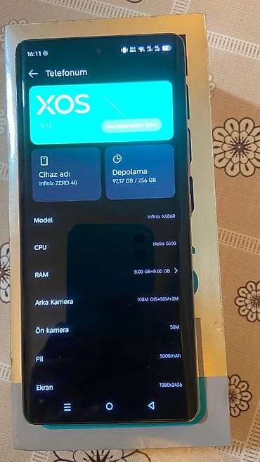 telefon xiaomi: Infinix Zero 40, 256 GB, rəng - Çəhrayı, Sensor — 3
