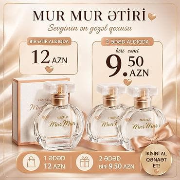 30ml Mur Mur ətirləri aksiyada