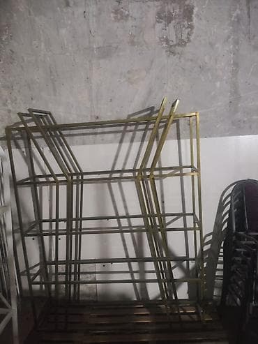 vitrin stend: Metal stend və vitrin karkasları - Material: profil borudan — 6