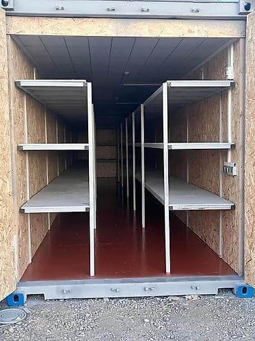 beton konteyner: Metal rəflərlə təchiz edilmiş modul konteyner anbar - Tip: 40 futluq — 4