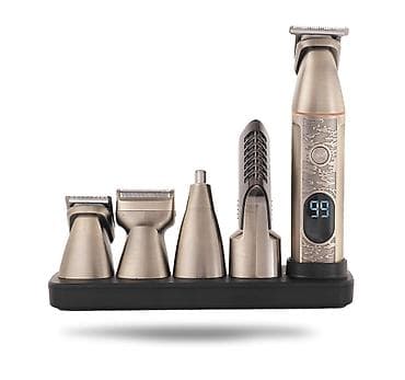 тример: Cronier 861 - Trimmer dəsti 5in1 / IPX6 / 7000RPM /Qızılı / TYPC — 2