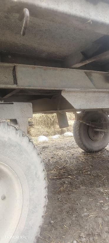 Su nəqliyyatı: Kənd təsərrüfatı üçün ikioxlu qoşqu - Korpus: yüksək yanlı, metal — 6