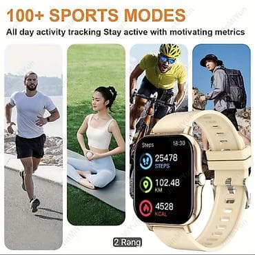 agilli saat: Yeni, Smart saat, Sensor ekran, rəng - Qara — 3