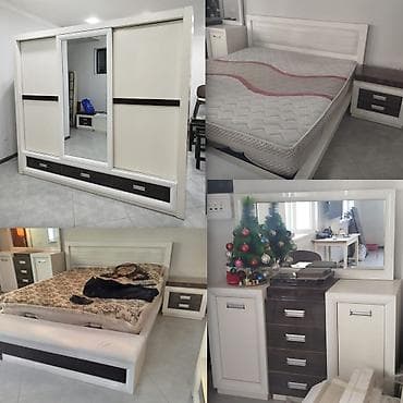 ucuz matras: İkinəfərlik çarpayı, Dolab, Termo, 2 tumba, İşlənmiş — 1