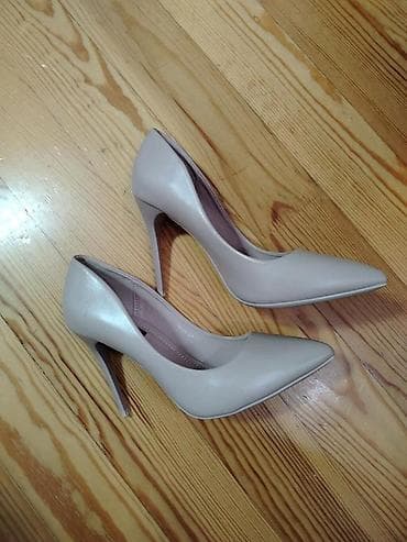 Bej rəngli qadın stiletto – klassik balerina tipli stiletto - Model:尖