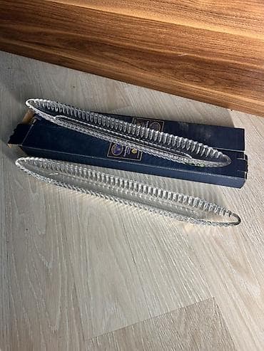 qutu profil: Karaca 2eded zeytun qabı yenidir - Brend: Bohemia Crystal (qutudakı — 2