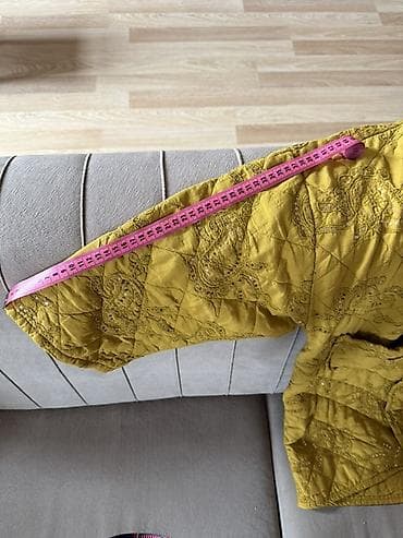 jaketlər instagram: Della moor – Qadın hardal rəngli, italyan etnik şal naxışlı, payet — 5