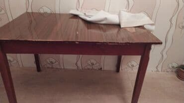 Sifarişlə mebel: Mətbəx masası, Açılmayan, Taxta, Dördbucaq masa — 1