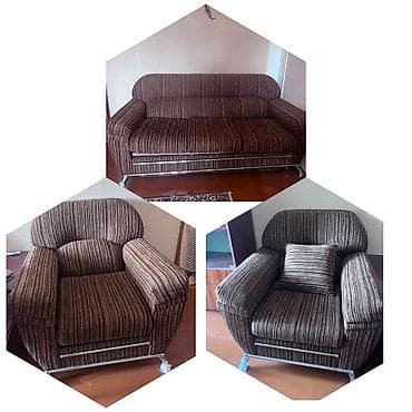 divan krislo: İşlənmiş, Divan, 2 kreslo, Açılan — 1