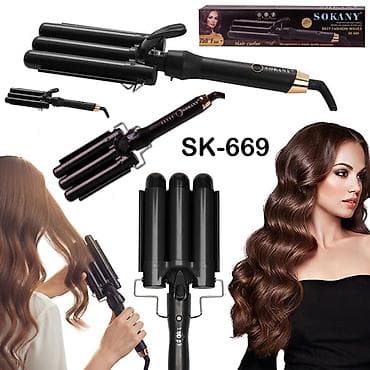 Sokany SK-669 üç barelli saç dalğalandırıcı Məhsula Zəmanət verilir 22