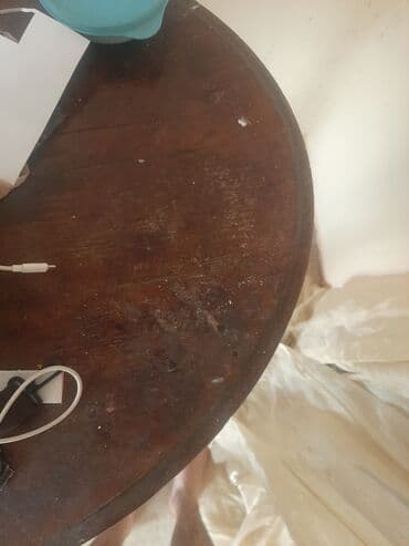 köhnə qədim gədim sovet davet stol stul mebel: Antikvar stol satilir 100 yawi var — 2