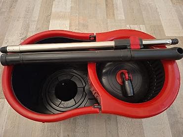 mop dəsti: Spin mop və vedrə dəsti - İki bölməli vedrə: biri su üçün, digəri — 2