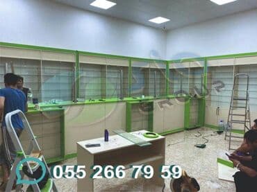 panel mebel: Aptek üçün vitrin mebellər — 1