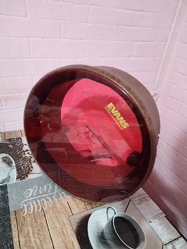 EVANS Hydraulic qırmızı şəffaf membranlı, retro tərzli dekorlu