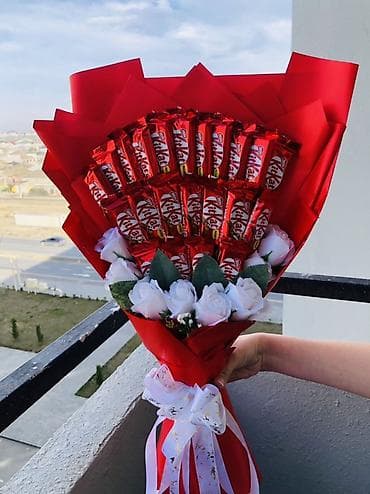 Şəkillər, tablolar: Şokolad buketləri – zərif hədiyyə tərtibatı - Tərkib: orijinal — 2