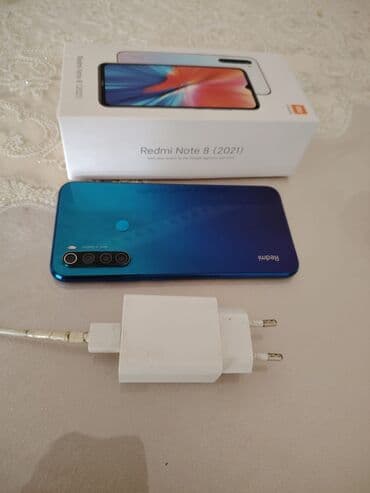 Redmi 8, 64 GB, rəng - Mavi, Sensor, Barmaq izi, İki sim kartlı