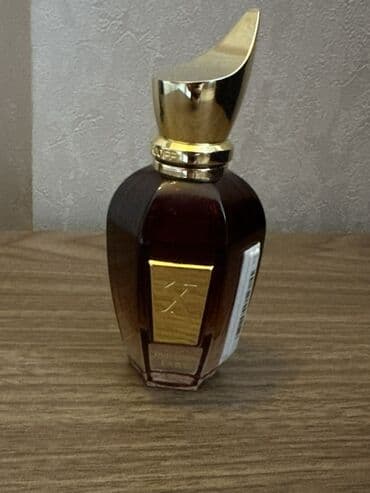 Lincoln: Lüks niş ətir. Tünd şüşədə, qızılı dekorlu və unikal, heykəlsayağı — 1