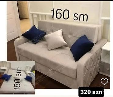 cuce sekilleri: 1.Çevrilə bilən divan/çarpayı - Ölçülər: oturacaq hissəsi 160 sm — 1
