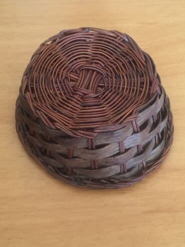 novruz bayrami xoncasi: Təbii materiallardan hazırlanmış toxunma sənətkar səbətlər — 2