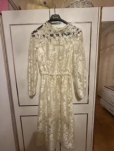 beden kremi: İki qadın geyimi seti 1) Leopard naxışlı midi don - Rəng: bej fon — 3