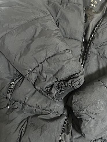 Детская одежда и обувь: PULL&BEAR uzun qış kurtkası - Rəng: qara - Model: kapüşonlu, uzun — 6