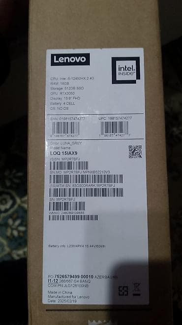 xiaomi note: Lenovo LOQ, 15.6 ", Intel Core i5, 512 GB — 4