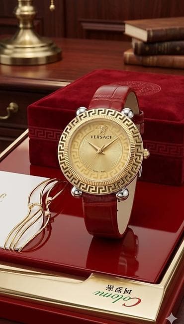 metbex saatlari: Qol saatı, Versace, rəng - Yaşıl — 4