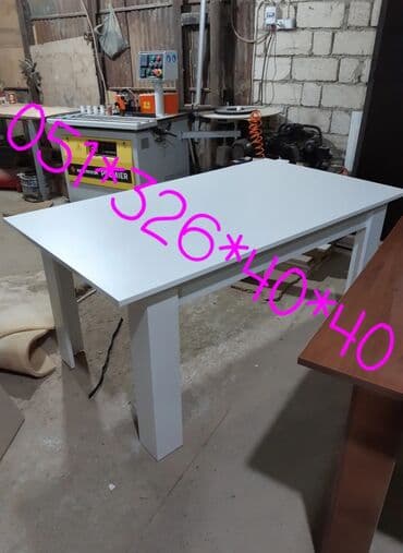 Masa və oturacaq dəstləri: Qonaq otağı üçün, Yeni, Açılan, Dördbucaq masa, 1 stul — 26