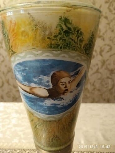 вазы для фруктов и конфет: Suvenir kubok,sovet dövrünündür,70-ci illərindir — 1