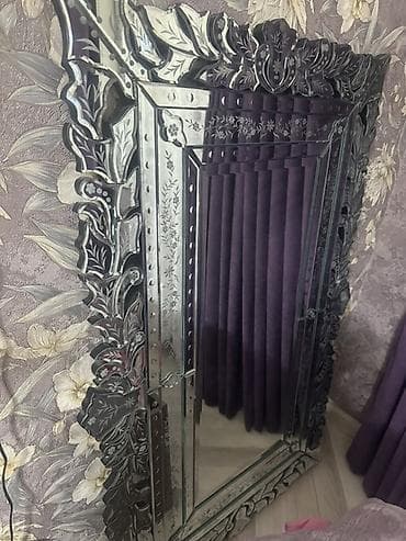 Güzgü Divar üçün, Düzbucaqlı, Dekorativ, Naxışlı — 2