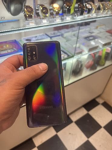 data kart limitsiz internet: Samsung Galaxy A51, 64 GB, rəng - Qara, Zəmanət, Barmaq izi, İki sim kartlı — 1