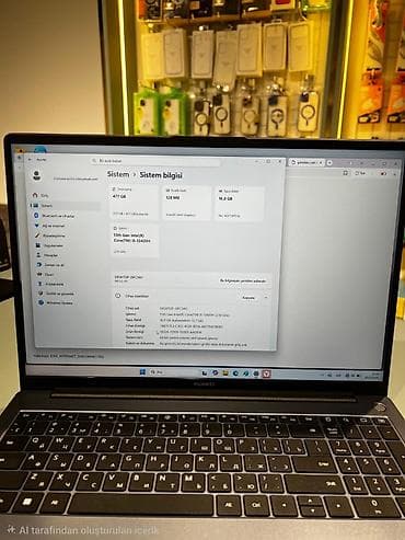 ssd: Huawei noutbuk - Prosessor: Intel Core i5-13420H (13-cü nəsil) - — 2