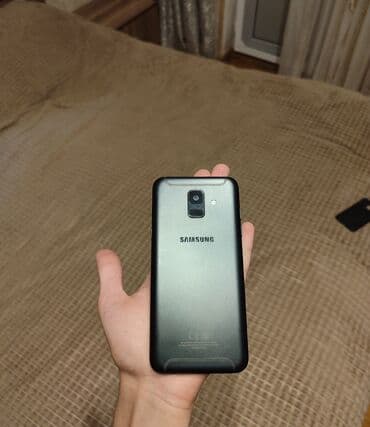 samsung a6 2018: Samsung Galaxy A6, 64 GB, rəng - Qara, Barmaq izi, İki sim kartlı, Face ID — 1