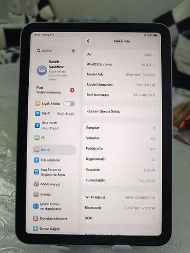 xiaomi redmi note 14s: İşlənmiş Apple iPad mini 6 (2021), 10,2", 256 GB, Ünvandan götürmə — 3