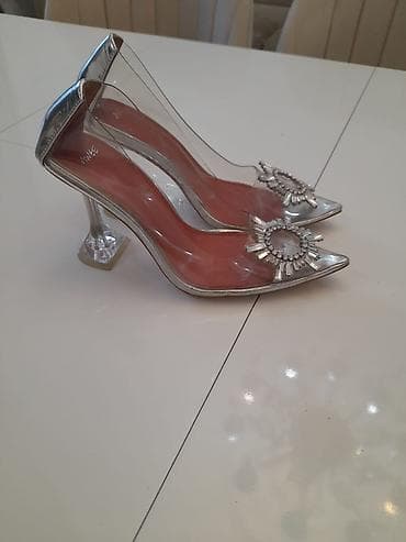 Ölçü: 36, rəng - Gümüşü, İşlənmiş