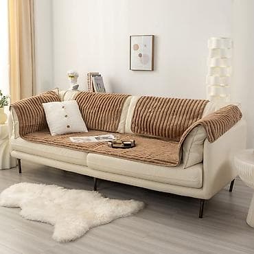 en ucuz yolkalar: Divan üçün Yeni Xovlu rəng - Boz Yataq örtüyü — 2