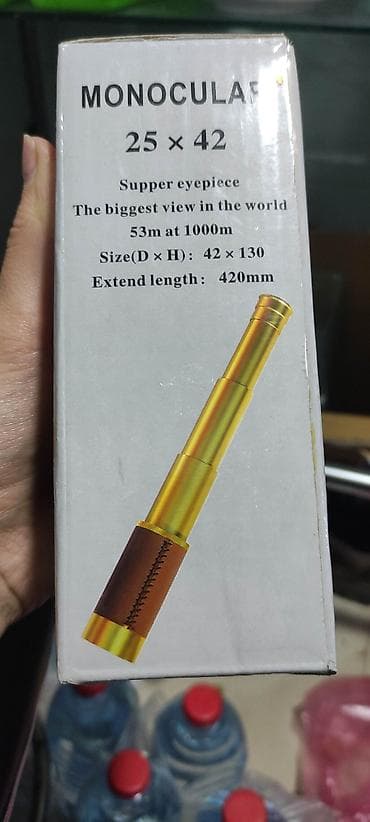 25x42 ölçülü monokulyar. 1000 metrdə 53 metrə qədər böyütmə