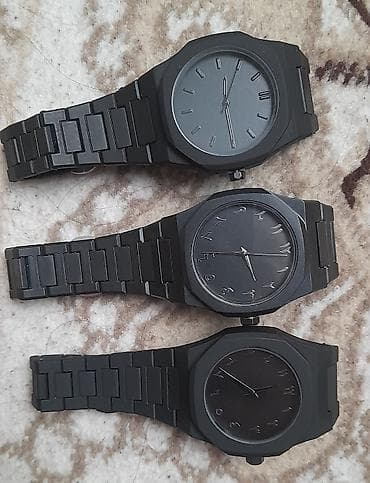 apple watch stainless: Məhsul: Minimalist dizaynlı qara qol saatları (3 model) — 1