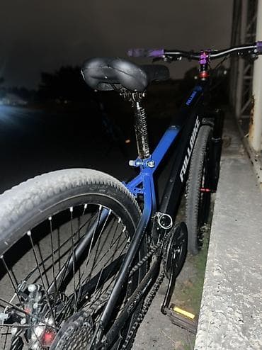 FULLBIKE dağ velosipedi - Çərçivə: yüngül alaşımdan, qara–mavi rəng — 7