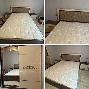 tek taxt: İkinəfərlik çarpayı, Dolab, 2 tumba, İşlənmiş — 1