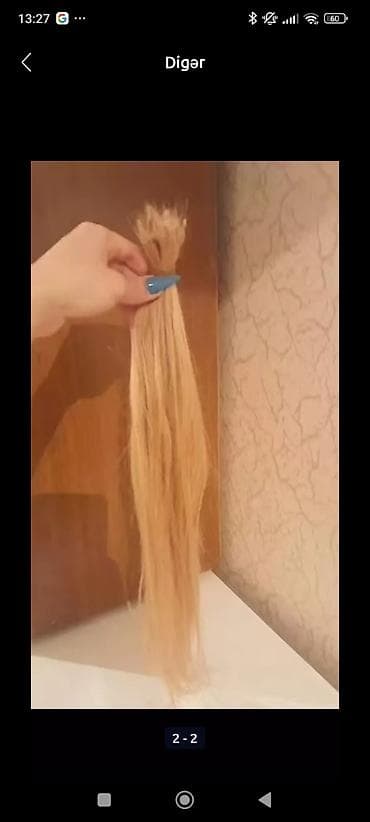 Uzun sac təxminən 75 dene